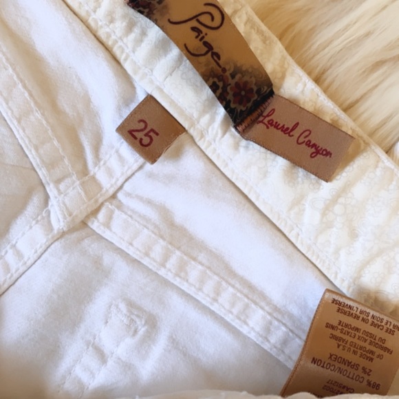 Paige Lauren Cayon low rise White bootcut Jeans - Picture 4 of 9